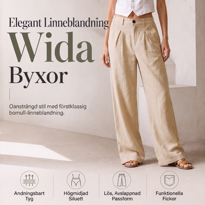 Dam sommar andningsvida byxor