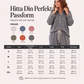 Set med våffelstickad loungewear för kvinnor