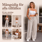 🌸 50 % RABATT NU! Raka byxor med hög midja för dam – byxorna som passar till alla stilar
