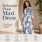 👗Maxiklänning med blommönster för damer