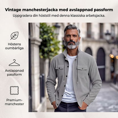 Herrjacka i manchester i retrostil