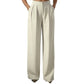 Damkavajbyxor med hög midja och elastisk baksida