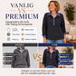 🍂Höstnyheter| Damstickad topp med kontrasterande denimmudd