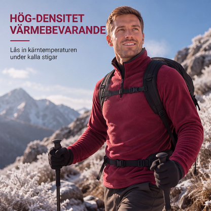 Bästsäljare🔥 🧥 Isolerande fleece-tröja med halvlång dragkedja – perfekt för vandring och vardag