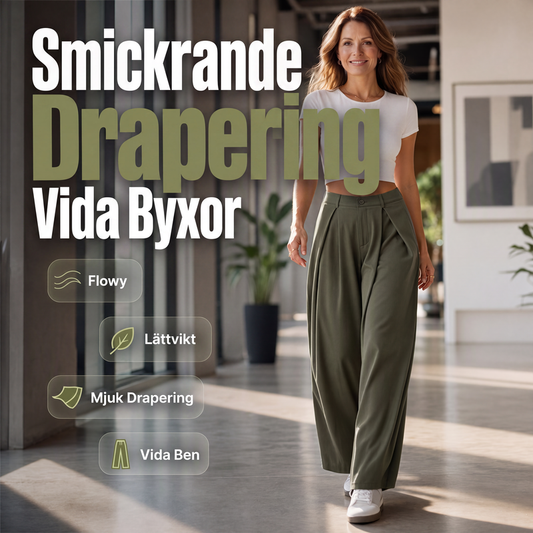 Damkilar med veck och vida ben