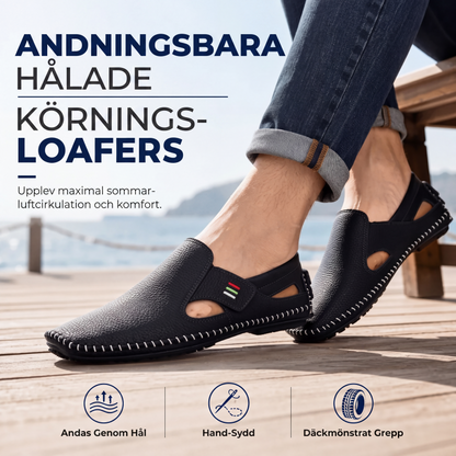 Andningsbara slip-on-loafers för män, avslappnad stil