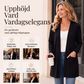 Kvinnors ledig cardigan med öppen framsida och fickor