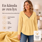 📢📢50 % rabatt!!!🎉✨Långärmad tröja med dragkedja och V-ringning för damer