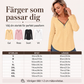 📢📢50 % rabatt!!!🎉✨Långärmad tröja med dragkedja och V-ringning för damer