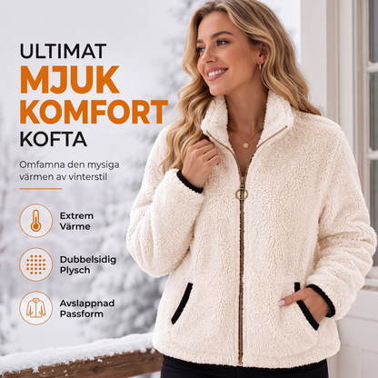 Kvinnors lediga kofta med dragkedja