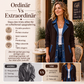 Kvinnors ledig jacka i patchwork av denim