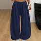 👖Damiga lediga bylsiga wide-leg sweatpants