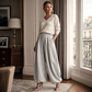 👖Damiga lediga bylsiga wide-leg sweatpants