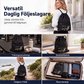 Vikbar vintage-ryggsäck med dragsko för kvinnor