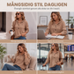 Damens ledig ribbad stickad pulloverhuva
