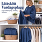 Damavslappnad luvtröja i denim med lös passform