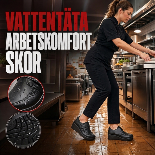 Vattentäta bekväma arbetsskor