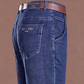 Herrarnas Varmfodrade Jeans – Bekväma Raka Vinterjeans med Mjuk Insida
