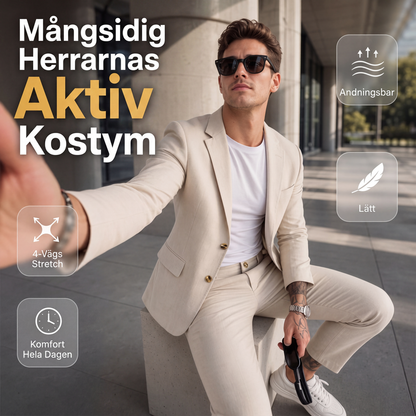 Mångsidig stretchig kostym för män