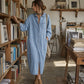 🍂Nya höstnyheter|Elegant Denimskjortklänning för Dam – Bekväm Oversized Passform med Tidlös Stil
