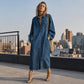 🍂Nya höstnyheter|Elegant Denimskjortklänning för Dam – Bekväm Oversized Passform med Tidlös Stil
