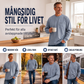 Långärmad t-shirt för män i lös passform