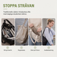 Kraftig canvas-handväska med flera fack och stor kapacitet