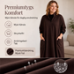 ⏳ Het erbjudande! |Draperad Midiklänning för Dam med Fickor – Elegant Lös Passform för Vardag & Höst