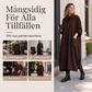 ⏳ Het erbjudande! |Draperad Midiklänning för Dam med Fickor – Elegant Lös Passform för Vardag & Höst
