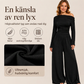 Byxdräkt med off-shoulder och vida ben för kvinnor