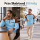 Herr ledig sweatshirt med våffelstickning och kvartszip