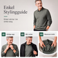 Långärmad tröja för män i falsk tvådelad design