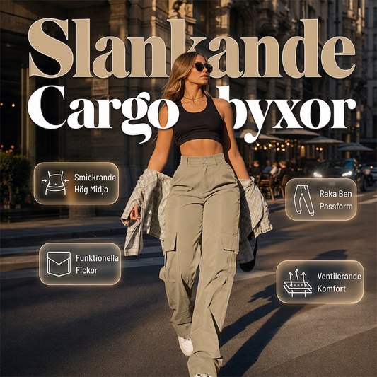 Snygga och figursydda cargo-byxor för kvinnor