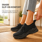 Kvinnors vardagliga andningsbara slip-on sneakers