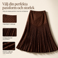 🌸 Ny kollektion ✨ Plisserad damkjol med hög midja och prickmönster – elegant midikjol med bekväm passform och feminin stil
