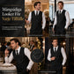 Herrar Slim Fit 3-delad formell kostymset