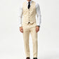 Herrar Slim Fit 3-delad formell kostymset