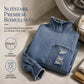 ✨ Ny höststil 💙 Oversized miniklänning i denim för damer med krage – bekväm passform, trendig och avslappnad chic