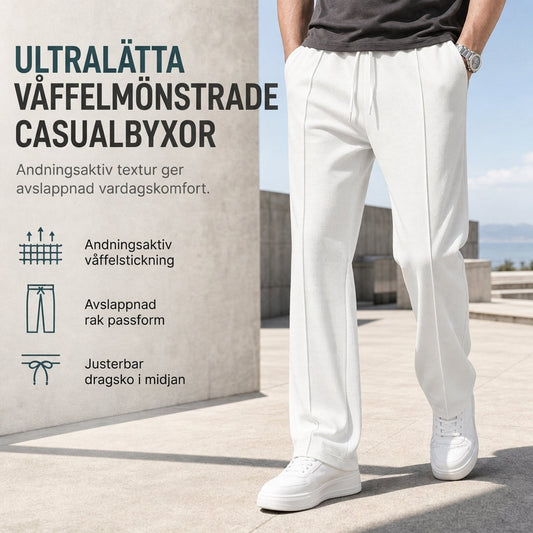 Manliga lediga sportbyxor med lös passform