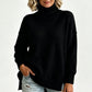 🍂Bästsäljande höstnyheter|Mjuk Stickad Tröja Dam – Elegant Oversized Polotröja med Hög Krage