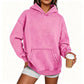 ⌛Tidsbegränsat erbjudande – Unisex-hoodie i avslappnad stil, oversized, med acid wash-effekt
