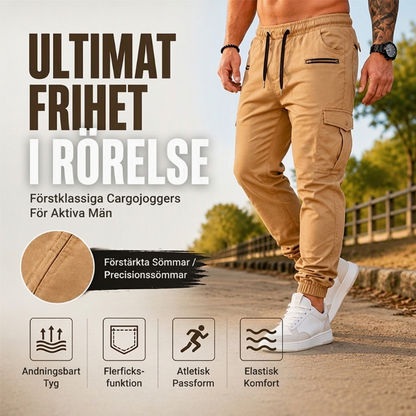 🔥 Urban Style ✨ Slim-fit cargobyxor för herrar – avslappnad passform, praktiska fickor och modern stil 👖