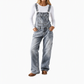 👖 Vintage denim-overall för dam med hängslen och raka ben – stretchig, bekväm och tidlös, perfekt för vardag och höst! ✨