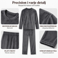 🛌Tvådelat Flannelset Herr – Mjuk Borstad Velour med Rak Passform✨
