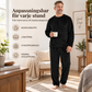 🛌Tvådelat Flannelset Herr – Mjuk Borstad Velour med Rak Passform✨