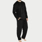 🛌Tvådelat Flannelset Herr – Mjuk Borstad Velour med Rak Passform✨