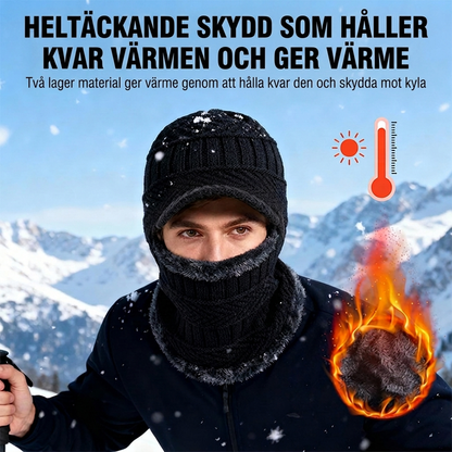 ✨ 3-i-1 vinterhuv, ansiktsmask och halsduk