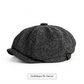 🧢 Vintage brittisk stil tidningspojkekeps för män och kvinnor, klassisk avslappnad flat cap, åttakantig basker