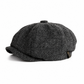 🧢 Vintage brittisk stil tidningspojkekeps för män och kvinnor, klassisk avslappnad flat cap, åttakantig basker