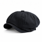 🧢 Vintage brittisk stil tidningspojkekeps för män och kvinnor, klassisk avslappnad flat cap, åttakantig basker